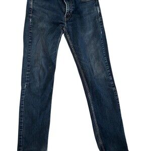 Levi's 514 Jeans Men's W32 L34 Dark Wash Blue Straight Leg Straight Fit
